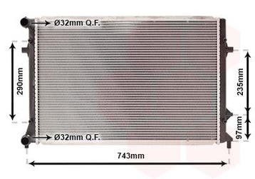 A3 Radiator 3.2i (Audi, Radiatoren), Auto-onderdelen, Ophalen of Verzenden, Nieuw, Audi