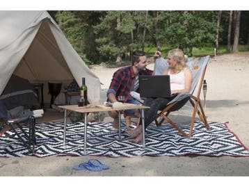 Bo-Camp Bloomsbury - Relaxstoel - Inklapbaar - Grijs, Verzenden, Zo goed als nieuw