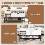 LIVSK Lift-Top Salontafel - Hoogteverstelbaar met Verborgen, Antiek en Kunst, Verzenden