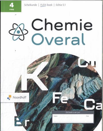 Chemie Overal 4 vwo scheikunde Flex boek 9789001045661, Zo goed als nieuw