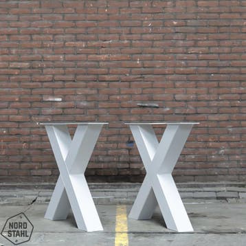 Stalen onderstel tafel - X Poot 10x10 cm, Verzenden, Nieuw