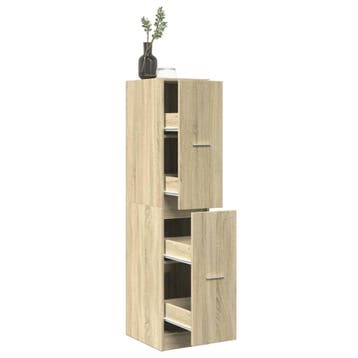 vidaXL Apothekerskast Sonoma eiken 30x41x144,5 cm bewerkt, Huis en Inrichting, Kasten | Overige, Verzenden, Nieuw
