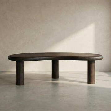*WOONWINKEL* Salontafel Hout Organische Vorm, Verzenden, Nieuw