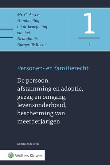 De persoon, afstamming en adoptie, gezag en omgang,, Verzenden, Zo goed als nieuw