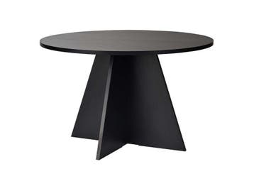 Asir 746NRD1112 Eettafel Zwart 120x120 cm van 299 voor 125, Huis en Inrichting, Ophalen, Rond, Nieuw, Vijf personen of meer