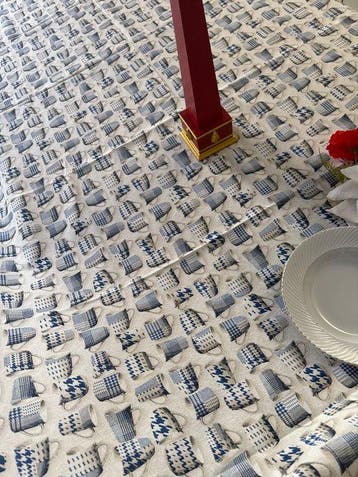 San Leucio - Prachtig romantisch tafellaken met