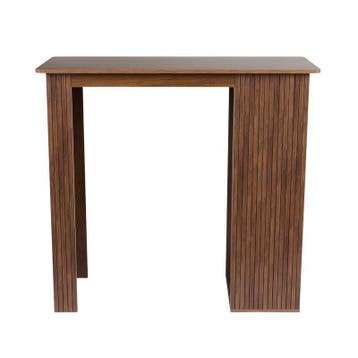 Bartafel met opbergvakken - walnootlook - 115 x 50 x 105 cm, Verzenden, Nieuw, 200 cm of meer, 150 tot 200 cm
