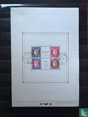 Frankrijk - Postzegeltentoonstelling PEXIP - 1937, Verzenden, Gestempeld