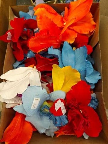 Mysterybox zijden orchideeen bloemschik en, Ophalen of Verzenden, Nieuw
