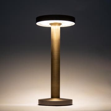 Tafellamp Solo Antiek Brons Binnenverlichting, Huis en Inrichting, Lampen | Tafellampen, Verzenden, Nieuw, Overige materialen