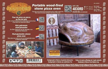 SOL-Y-YO Mexicaanse Houtgestookte Stenen Pizzaoven Kikker, Tuin en Terras, Ophalen of Verzenden, Nieuw, SOL-Y-YO