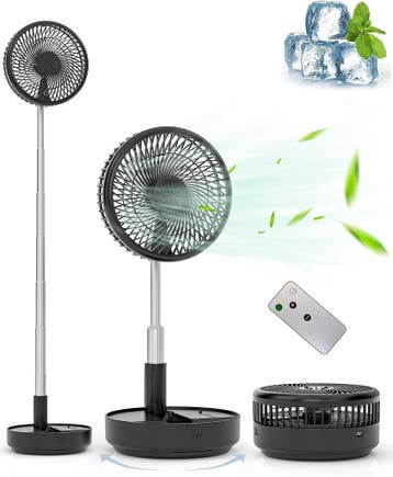 Stille Ventilator Wit - 21u Accu | Laatste Stuk!, Witgoed en Apparatuur, Ophalen of Verzenden, Ventilator met afstandsbediening