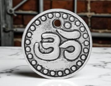 2 x DQ metaal bedel – Ohm – antiek zilverkleur – ca. 1, Ophalen of Verzenden, Nieuw, Kraal