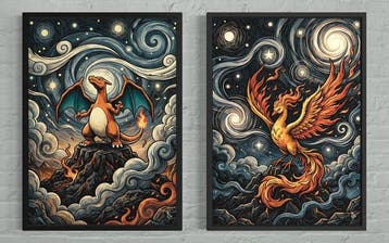 ANDSAL - Lot of 2 CHARIZARD. & MOLTRES Black Stars Edition, Nieuw