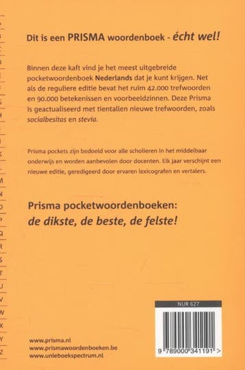 Nederlands / Prisma pocketwoordenboeken 9789000341191, Boeken, Woordenboeken, Verzenden, Gelezen, A.A. Weijnen