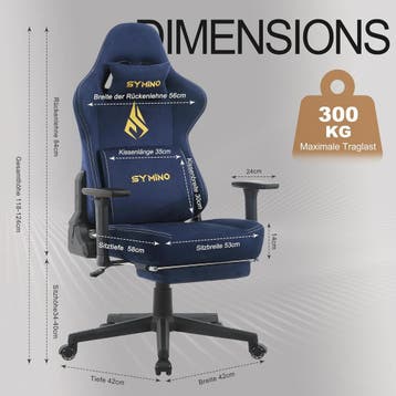 Ergonomische Bureaustoel -  Office Chair - Gamestoel - Volwa, Verzenden, Zo goed als nieuw