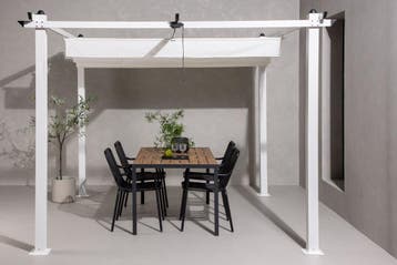 Pergola Eva - Wit - Aluminium - 295x295cm - The Outsider, Verzenden, Nieuw