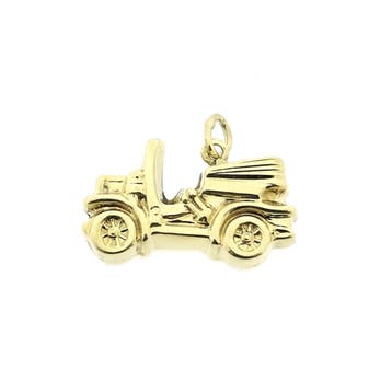 Gouden hanger van een oldtimer auto (Hanger of bedel), Ophalen of Verzenden, Gebruikt, Goud, Overige merken