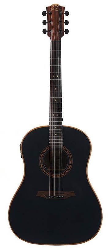 Bromo BAT9ME BK Round Shoulder | Music Department, Ophalen of Verzenden, Nieuw, Western- of Steelstringgitaar, Met (piezo-)element