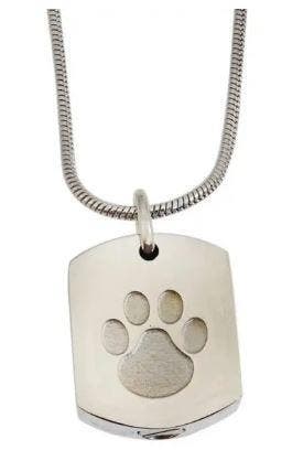 Ashanger, assieraad: rvs dierenpoot plaat, Nieuw, Zilver, Overige materialen, Kruis of Symbool