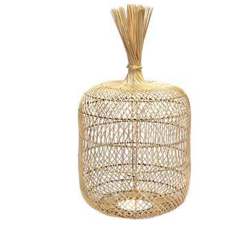 Bazar Bizar Dumpling Hang- En Vloerlamp - Naturel - L -, Ophalen of Verzenden, Nieuw, Overige materialen, 50 tot 75 cm