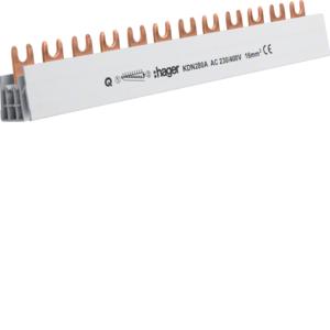 Hager Kamrail - Aansluitrail 2-polig, 12 modulen, 80 A, Ophalen of Verzenden, Nieuw, Groepenkast