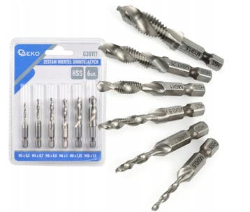 Boor Tap Set- Tapset 6 Delig - Metrisch Tappenset - Geko, Ophalen of Verzenden, Nieuw