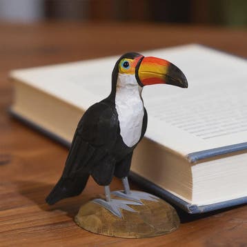 Handgesneden Houten Vogel Beeldjes: Toekan, Adelaar & Meer -, Dieren en Toebehoren, Verzenden, Nieuw