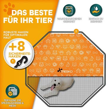 Puppyren - Hondenren- Dierenren - 80 cm hoog - Zwart - TRESK, Dieren en Toebehoren, Hondenhokken, Verzenden, Zo goed als nieuw