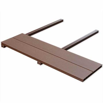 vidaXL Terrasplank 6 st Bruin WPC, Tuin en Terras, Verzenden, Nieuw