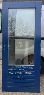 100 voordeuren buitendeuren schuurdeuren dubbeldeuren buiten, Ophalen of Verzenden, Gebruikt, Glas, Buitendeur