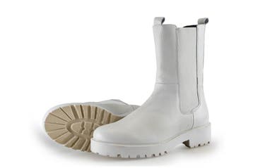 Nelson Chelsea boots in maat 38 Wit, Verzenden, Wit, Overige typen, Zo goed als nieuw