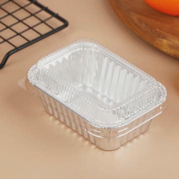 10x Wegwerp Aluminium Bakvormen met Deksel - Rechthoekig voo, Verzenden, Nieuw