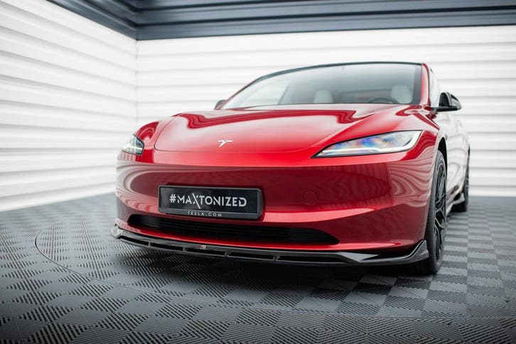 Front Splitter V.1 Tesla Model 3 Project Highland (Facelift), Auto diversen, Tuning en Styling, Verzenden