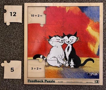 Feedback puzzel met katten (zie omschrijving), Verzenden, Nieuw