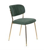 Nieuwe stoel Vivian messing / groen Vintage/Café, Huis en Inrichting, Ophalen, Nieuw