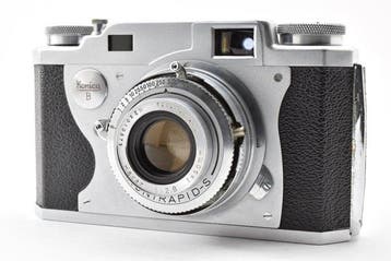 Konica B with Hexar 2.8/50mm Analoge camera, Nieuw