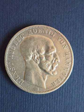 Duitsland, Hannover. Ernst August. 1 Thaler 1851 (Zonder, Postzegels en Munten