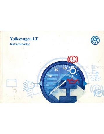 1998 VOLKSWAGEN LT INSTRUCTIEBOEKJE NEDERLANDS