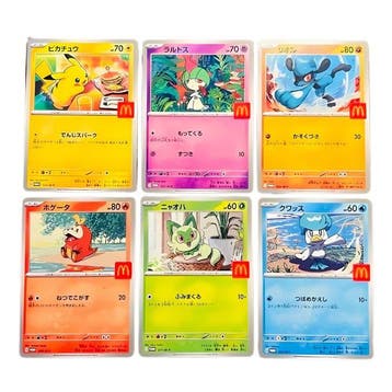 Pokémon - 6 Card - Pikachu, Magby, Meowth, Ralts Promo card, Nieuw
