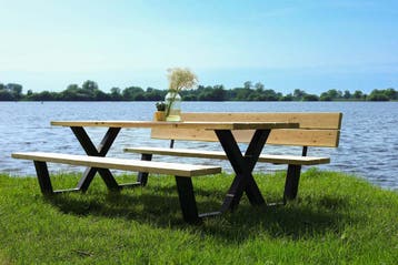 Douglas picknicktafels™ 2 tot 5 m, Tuin en Terras, Picknicktafels, Ophalen of Verzenden, Nieuw, Rechthoekig, Hout