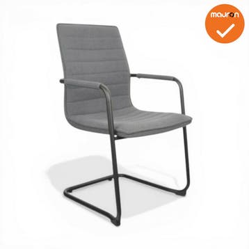 Jarvis luxe vintage sledestoel - Denver stoffering -  sta..., Vergader- of Presentatieruimte, Ophalen of Verzenden, Nieuw zonder verpakking