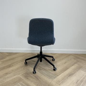 Ikea Langfjall  bureaustoel, blauw - zwart, Gebruikt, Zwart, Ophalen of Verzenden, Bureaustoel