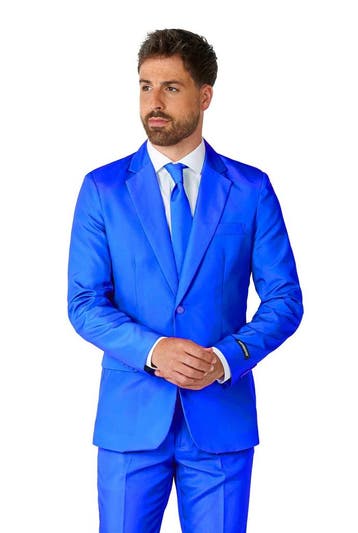 Suitmeister Maatpak Solid Blauw Heren, Ophalen of Verzenden, Nieuw