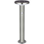 Solar led buitenlamp in RVS - solarlamp met 3 lichtstanden, Verzenden, Minder dan 50 watt, Staande lamp, Nieuw