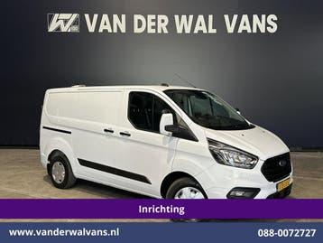 Ford Transit Custom | 2.0 TDCI L1H1 Inrichting Euro6 Airco |, Gebruikt, Euro 6, Wit, Dealer onderhouden
