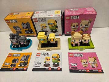 Lego Set - BrickHeadz - LEGO 40482 BrickHeadz Hamster+LEGO, Nieuw