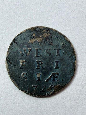 Nederland, West-Friesland Wapenstuiver 1726 R (Zonder