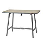Inklapbare werkbank 120 cm met houten werkblad - grijs, Doe-het-zelf en Verbouw, Werkbanken, Ophalen of Verzenden, Nieuw