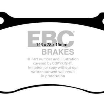 EBC 05-10 Chrysler 300C 6.1 SRT8 Yellowstuff Front Brake, Ophalen of Verzenden, Nieuw